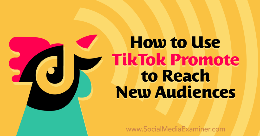 Come utilizzare TikTok Promote per raggiungere un nuovo pubblico su Social Media Examiner.