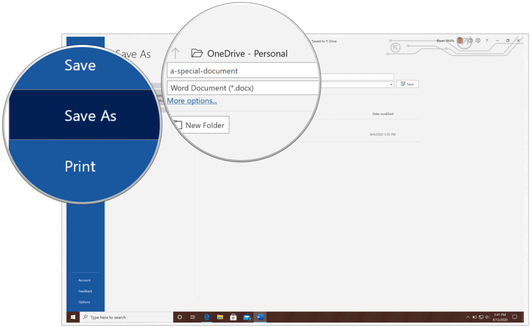 Come condividere il tuo documento di Microsoft Word utilizzando OneDrive