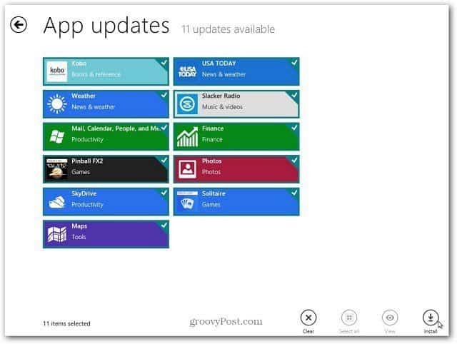 Aggiorna le app di Windows 8 in modo semplice