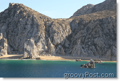 Spiaggia degli amanti delle scogliere e delle spiagge di Cabo San Lucas Messico