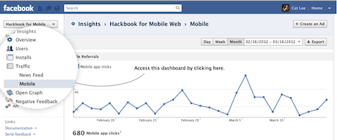 referral di Facebook mobile