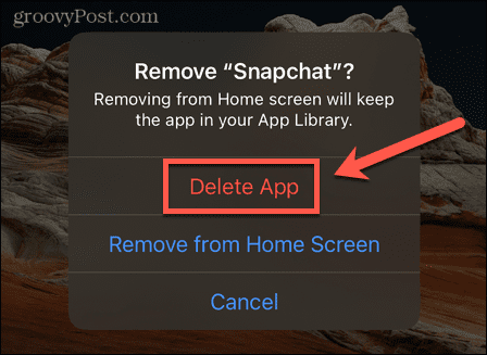 snapchat elimina app