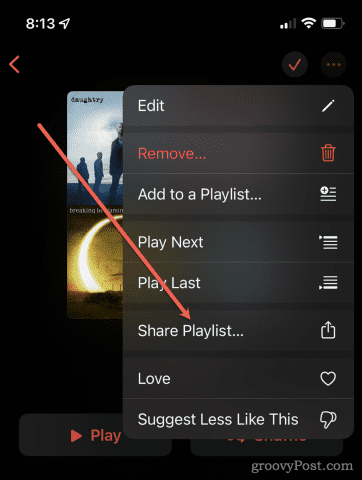 Condividi playlist in Apple Music - Condividi playlist