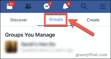 L'app di Facebook gestisce i gruppi