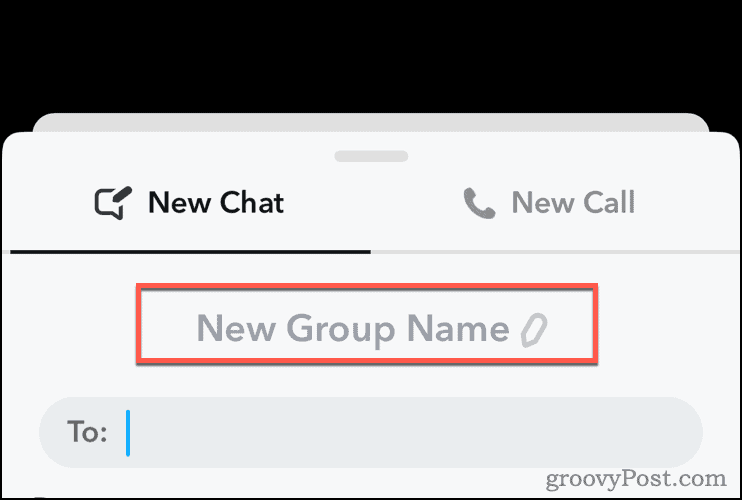 Modifica il nome del gruppo su Snapchat