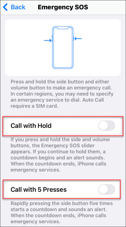 prevenire chiamate accidentali al 911 su iPhone