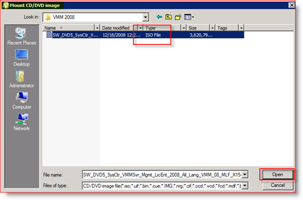 MagicISO Mount ISO in Virtual Drive per Windows Server 2008