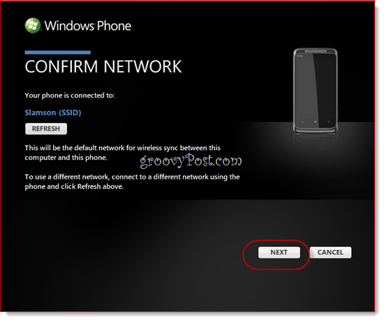 Sincronizzazione wireless di Windows Phone 7 con Zune