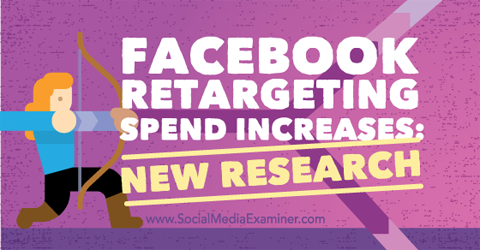 ricerca sulla spesa per retargeting di facebook