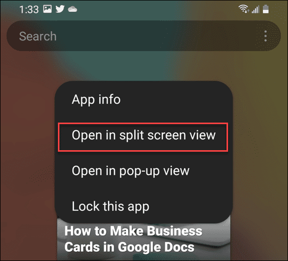 come dividere lo schermo su Android
