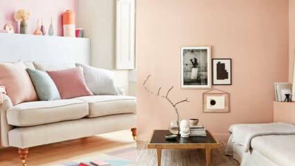 Suggerimenti per la decorazione della casa che possono essere realizzati con il colore salmone
