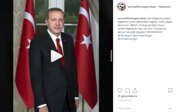 Ühele kuulsale kunstnikule, president Erdoğanile, üllatus-sünnipäeva tähistamine