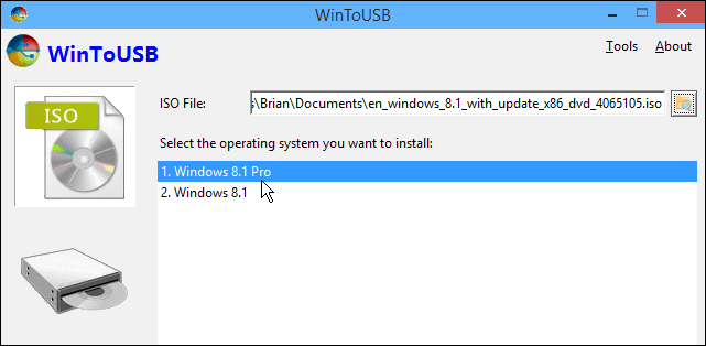 Esegui una versione portatile di Windows da un'unità USB