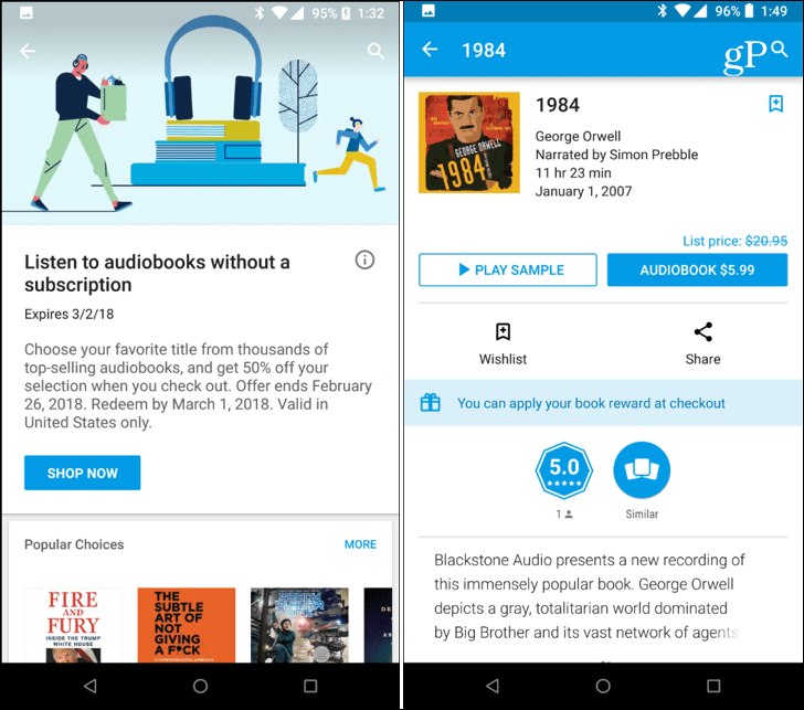 audiolibri Google Play Store