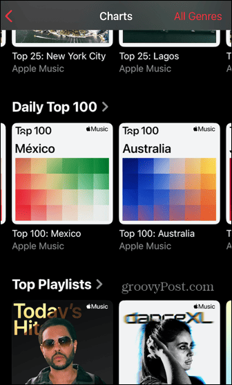 classifiche musicali di Apple top 100 popolari