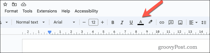 Barra degli strumenti Formato documenti