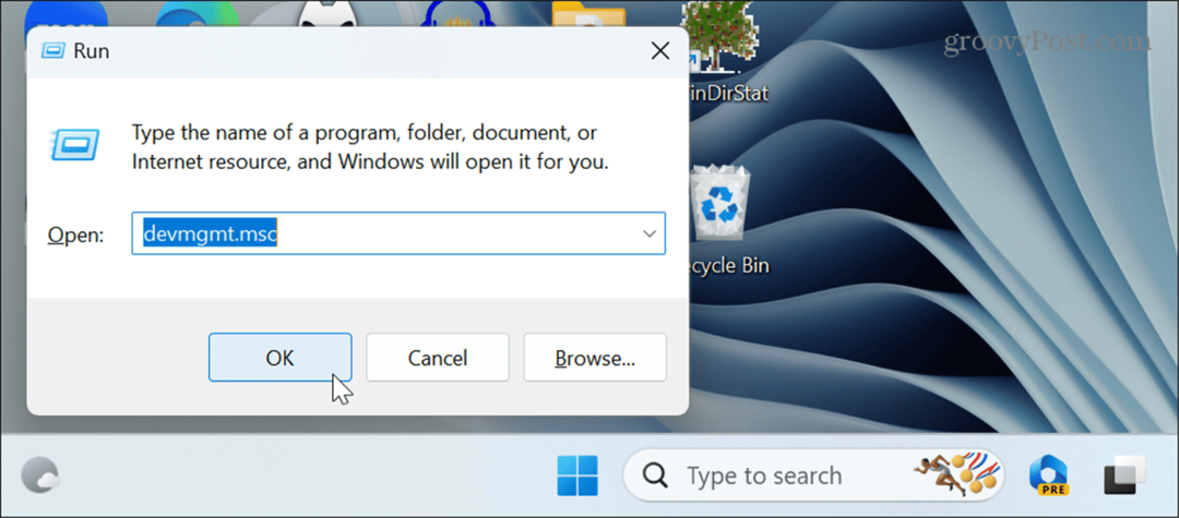 Apri Gestione dispositivi su Windows 11