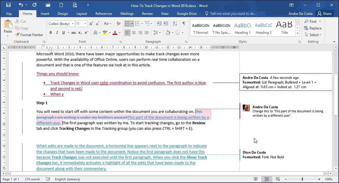 Come tenere traccia delle modifiche nei documenti di Microsoft Word