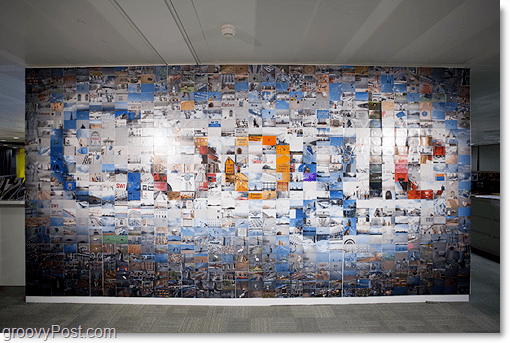 Logo di mosaico fotografico enorme di Google