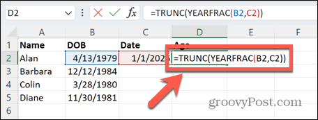 excel formula data specifica