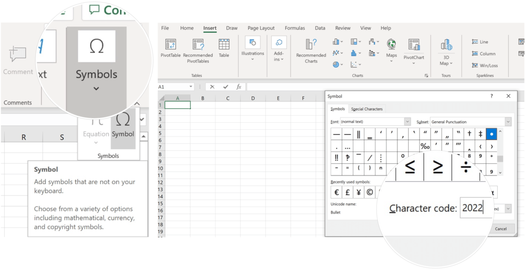 Inserisci il simbolo in Microsoft Excel