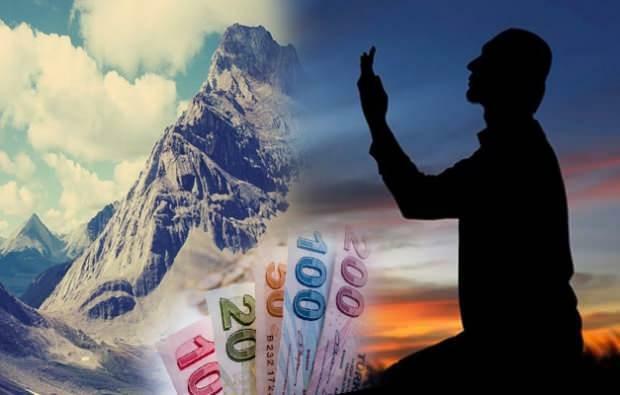 Preghiera per pagare il debito sulla montagna