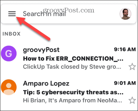 Trova le email non lette in Gmail