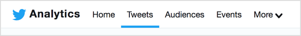 Per analizzare i contenuti di Twitter che hai condiviso, vai alla scheda Tweets di Twitter Analytics.