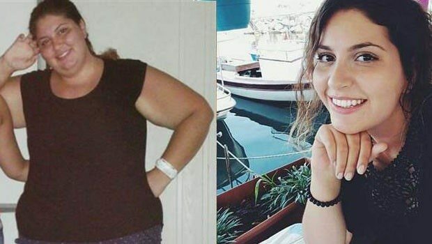 La ragazza di 19 anni ha perso 57 chili di vita cambiata