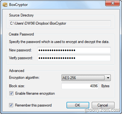 boxcryptor dropbox protezione password