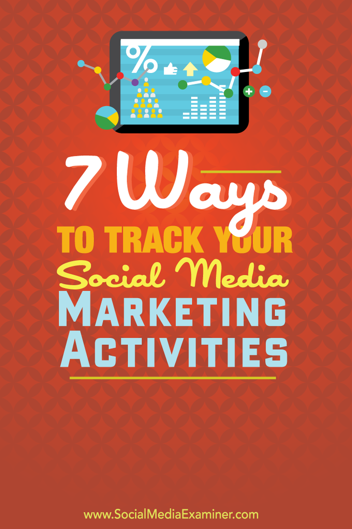 7 modi per monitorare le tue attività di marketing sui social media: Social Media Examiner