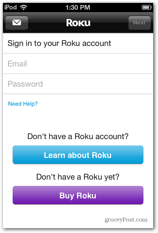 Account Roku Accedi