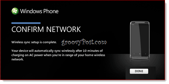 Sincronizzazione wireless di Windows Phone 7 con Zune