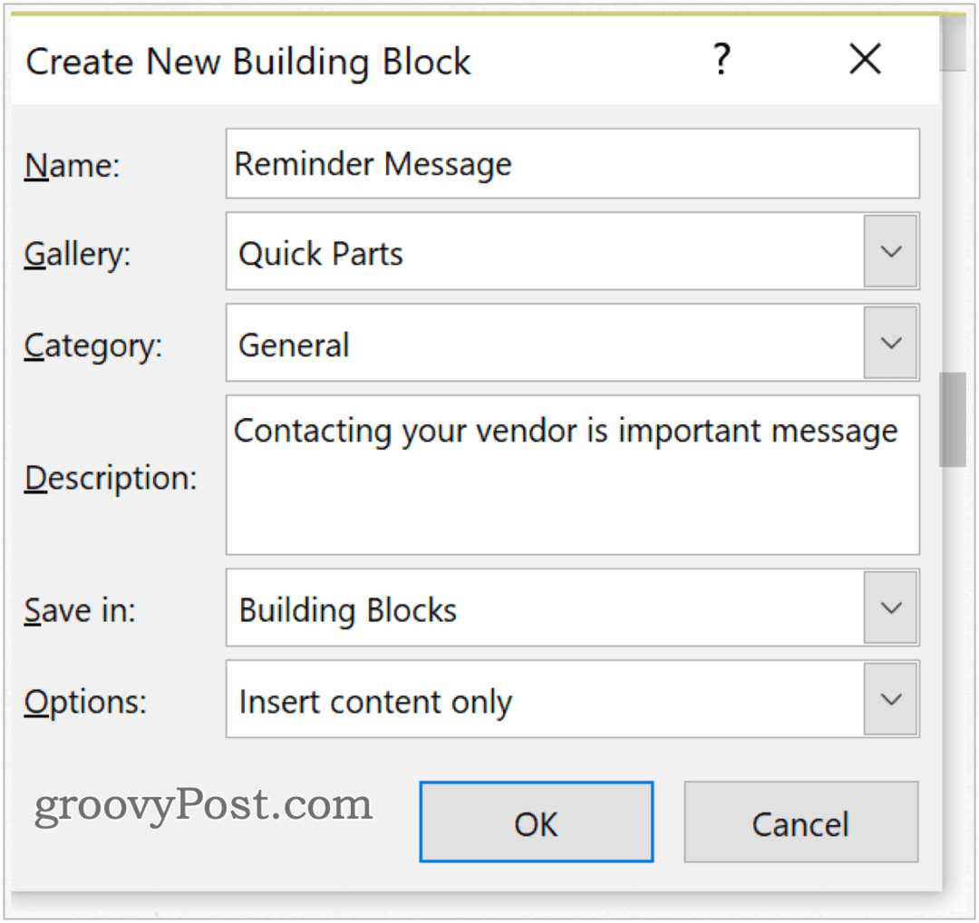Come utilizzare i blocchi predefiniti in Microsoft Word