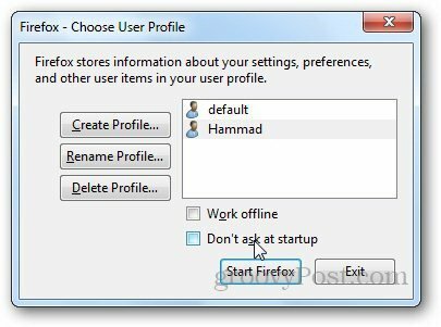 Profili Firefox 4