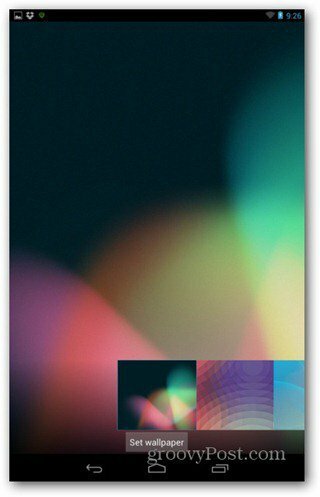 Scegli lo sfondo per Nexus 7
