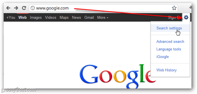 scatola ingranaggi impostazioni google