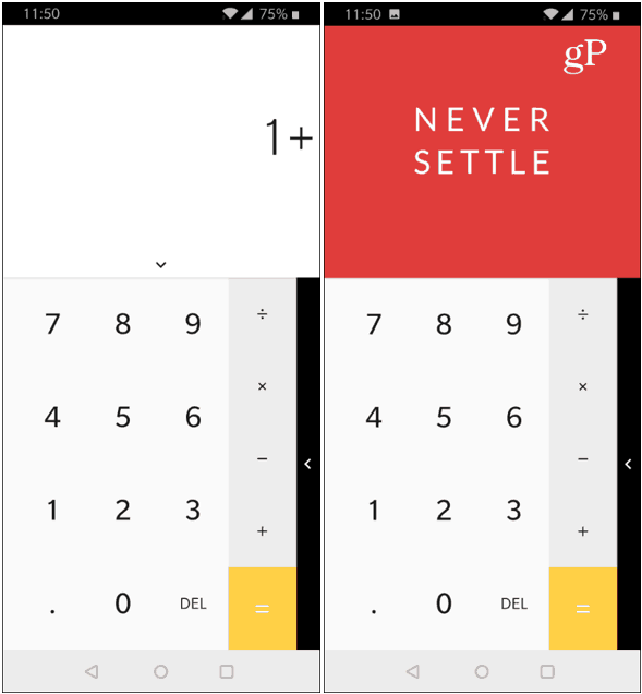 OnePlus Calculator Easter Egg