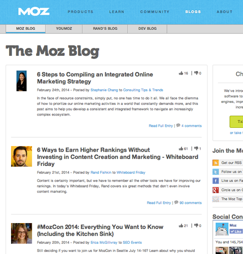 voci del blog moz