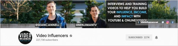 Video Influencers è un canale che produce interviste settimanali.