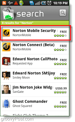 scarica la sicurezza dei cellulari Android norton