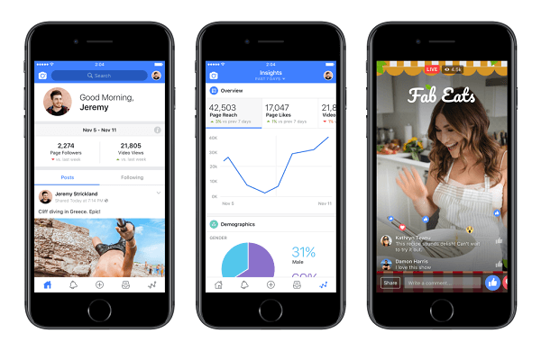 L'app Facebook Creator offre una vasta gamma di strumenti e funzionalità per aiutare i creatori di tutti i tipi a gestire la loro presenza su Facebook.