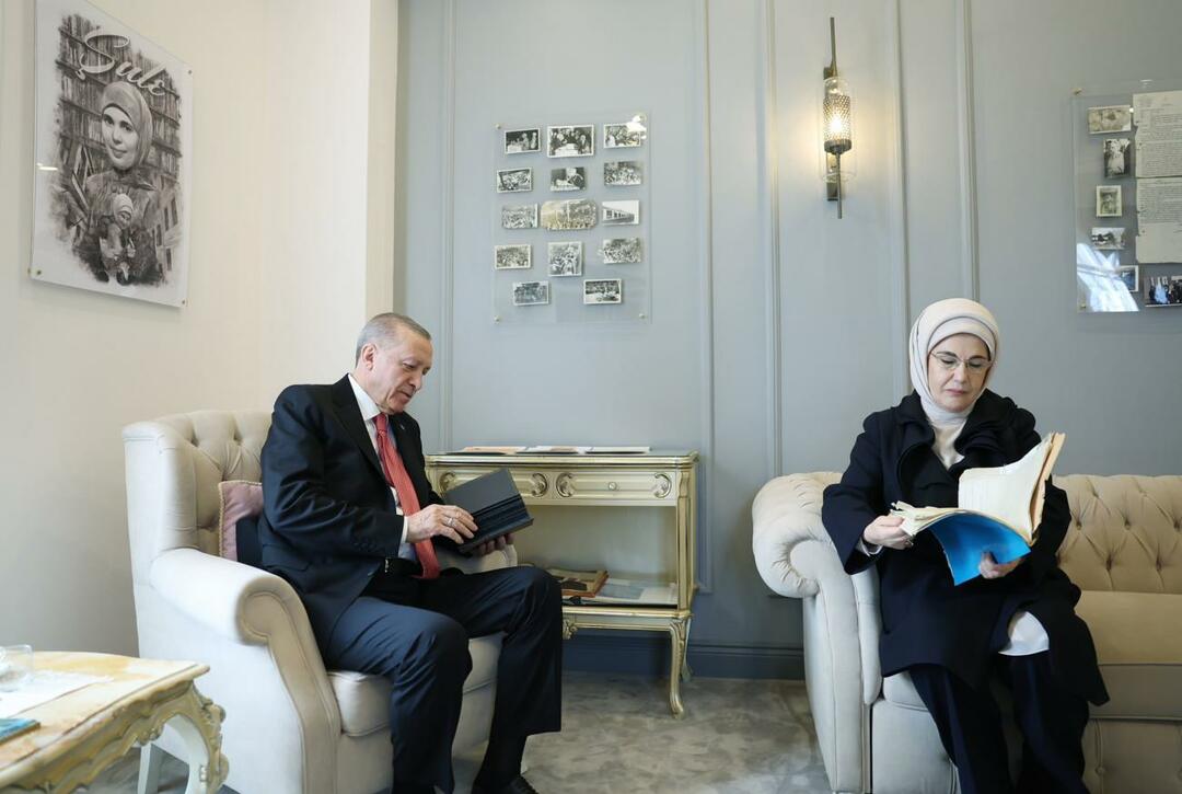 Il presidente Recep Tayyip Erdogan e sua moglie Emine Erdogan