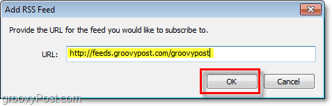 iscriviti a un feed rss in Windows Live Mail