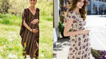 Modelli di abiti trilil tiril per donne in gravidanza