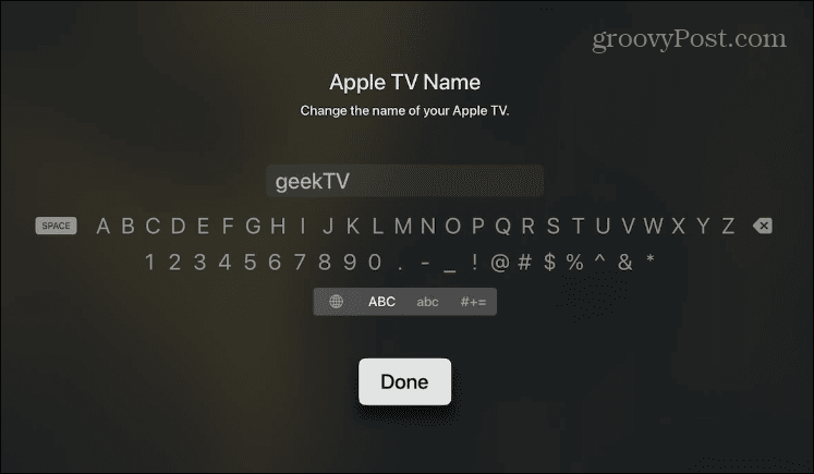 Cambia il nome della tua Apple TV