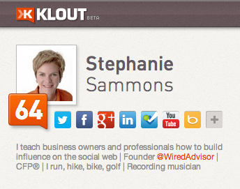 stephanie sammons klout score