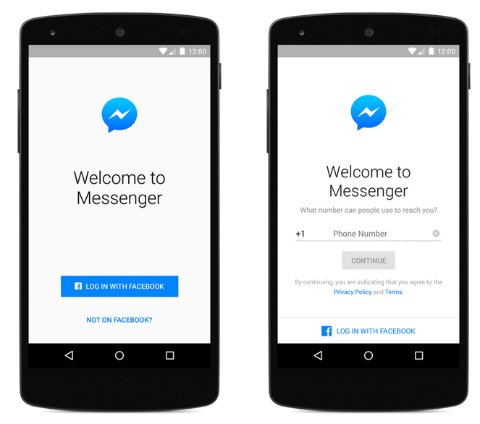 Facebook Messenger non richiede più un account Facebook