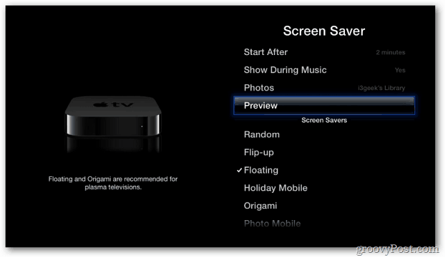Apple TV: usa le tue foto come salvaschermo