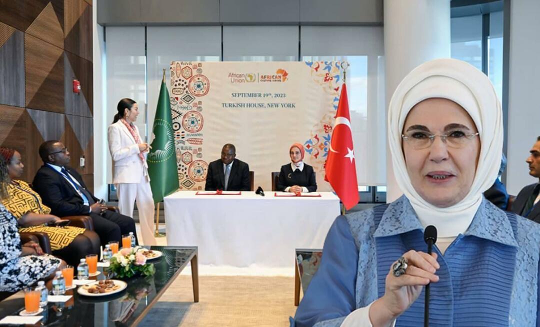 È stato firmato un memorandum d'intesa tra l'Associazione Africana della Casa della Cultura e l'Unione Africana!Emine Erdoğan...